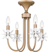 Quoizel REY1716 Remy 4 Light 16"W Semi-Flush Ceiling Fixture / - Bronze Gold