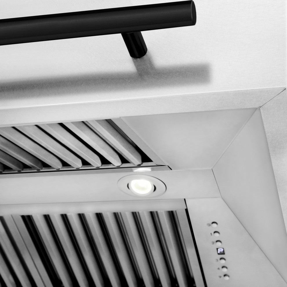 ZLINE 36 In. Wall Mount Hood, DuraSnow With DuraSnow Shell, 8654SNZ-36-MB