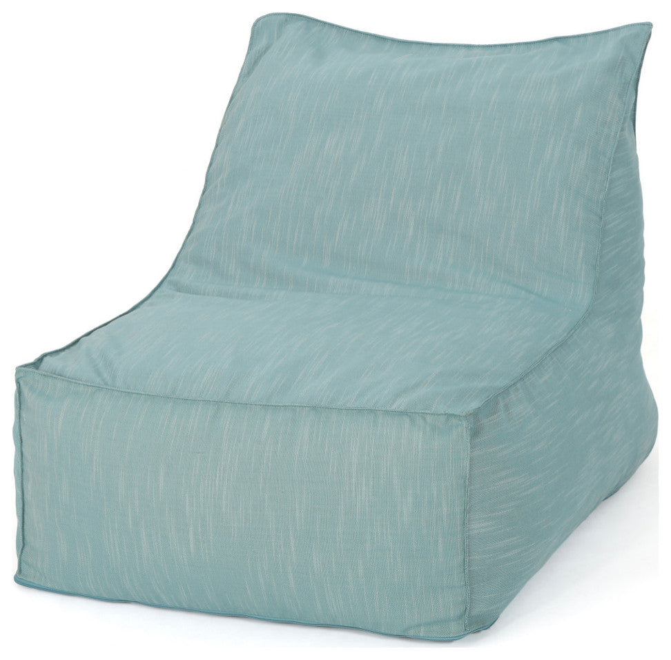 3 Ft Water Resistant Fabric Bean Bag Chair, Teal