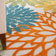 Nourison Aloha 9' x 12' Turquoise Multicolor Tropical Area Rug