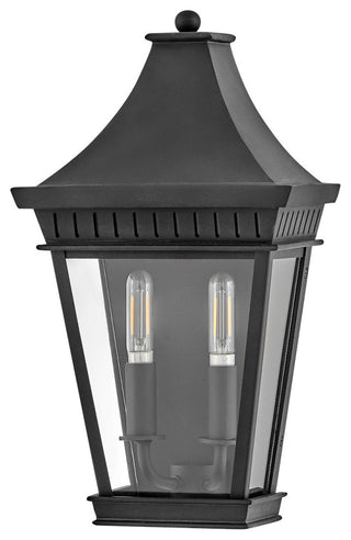 Hinkley Chapel Hill Medium Wall Mount Lantern, Museum Black