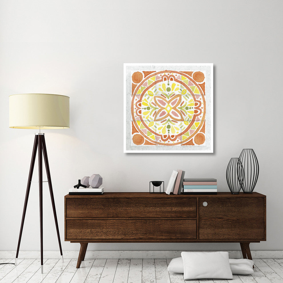 "Citrus Tile I" Digital Paper Print by Elyse DeNeige, 38"x38"