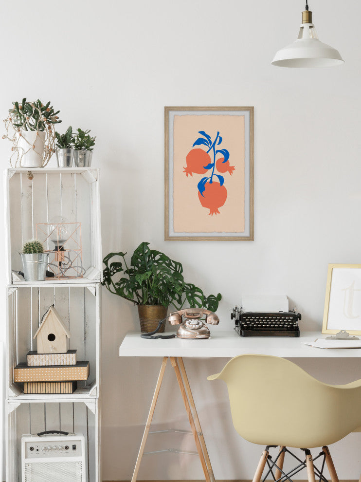 "Ripe Persimmon" Framed Painting Print, 30x45