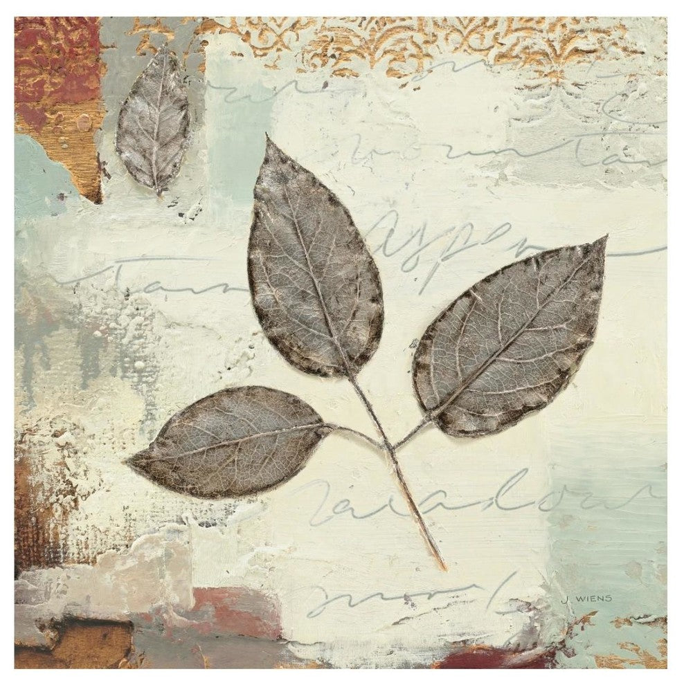 "Silver Leaves II" Digital Paper Print by James Wiens, 26"x26"