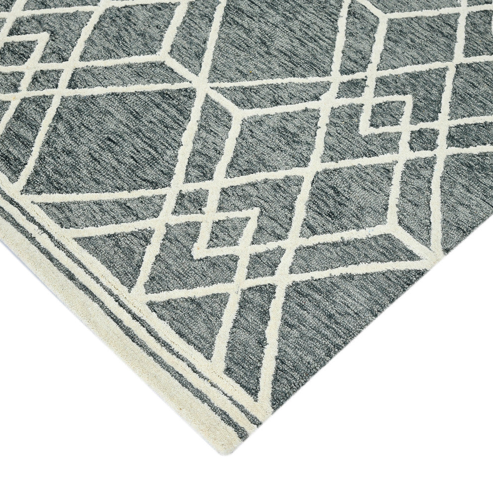 Vista Duncan Area Rug, Gray, 2' x 3', Geometric