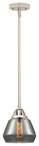 Fulton Mini Pendant, Polished Nickel, Plated Smoke, Plated Smoke