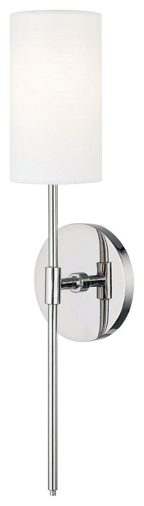 Olivia 1-Light Wall Sconce, Polished Nickel Finish