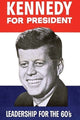 Kennedy for President- Fine Art Giclee Print 24" x 36"