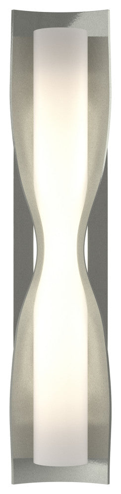 Dune Large Sconce, Sterling Finish, Opal Glass