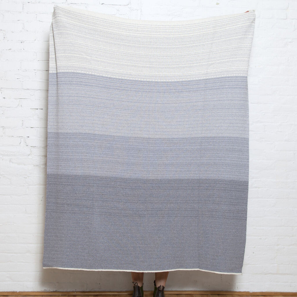 In2green Digital Ombre Eco Throw, Alum/Smoke/Milk