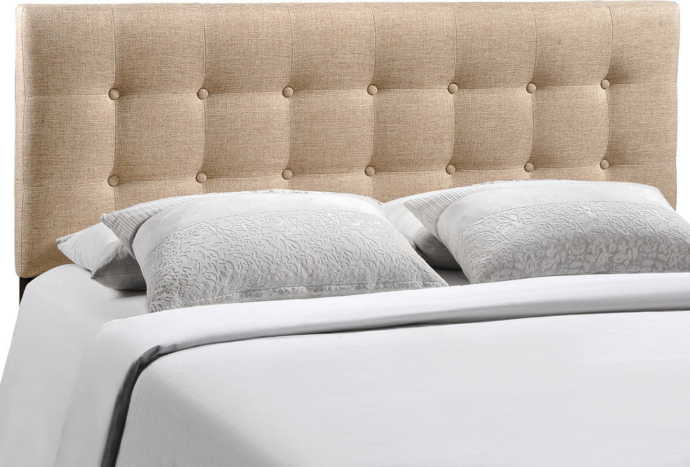 Emily Full Fabric Headboard, Beige