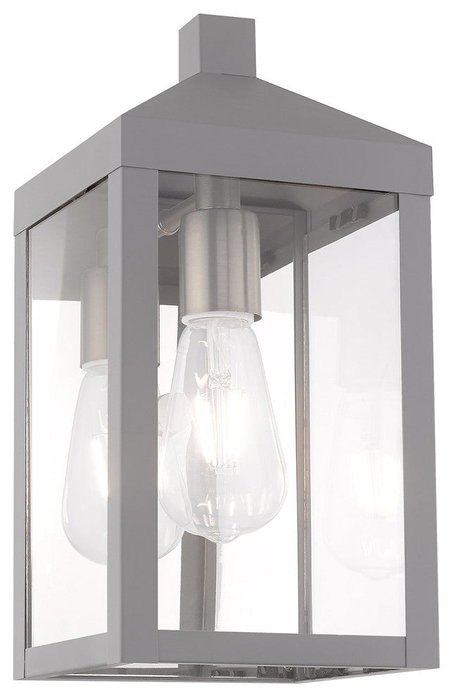 Livex Lighting Nordic Gray 1-Light Outdoor Wall Lantern