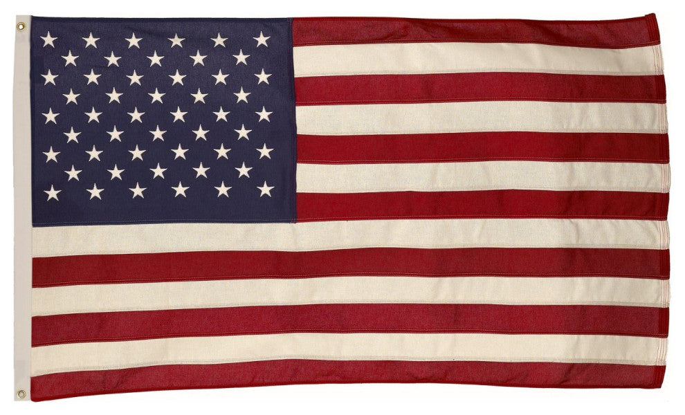 Valley Forge USB3 Grommeted Cotton United States Flag, 3&#039; x 5&#039;