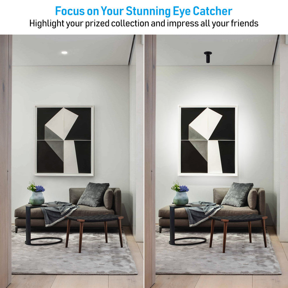 8 Pack 4" LED Recessed Spotlight Dimmable, 27K/3K/35K/4K/5K Selectable