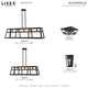 Schofield 2 Light Bronze With Antique Brass Accents Flush Mount