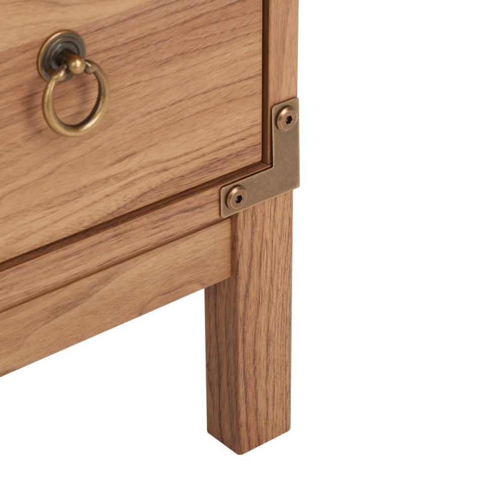 Safavieh Galio 3 Drawer Chest, Oak/Gold