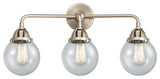 Beacon Bath Vanity Light, Brushed Satin Nickel, Seedy, Seedy