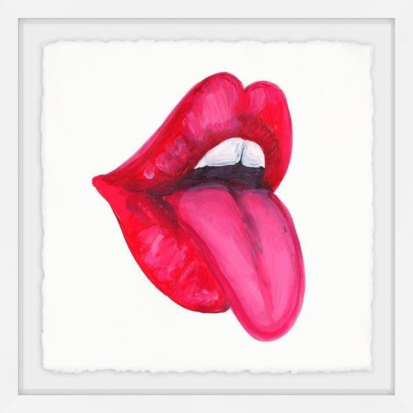 "Hi" Framed Painting Print, 18"x18"