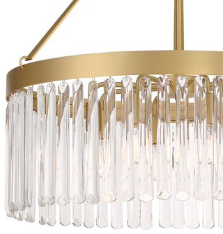Emory 8 Light Modern Gold Chandelier