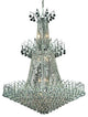 Elegant Victoria Foyer Hall Light, Chrome Finish With Royal Cut Crystal