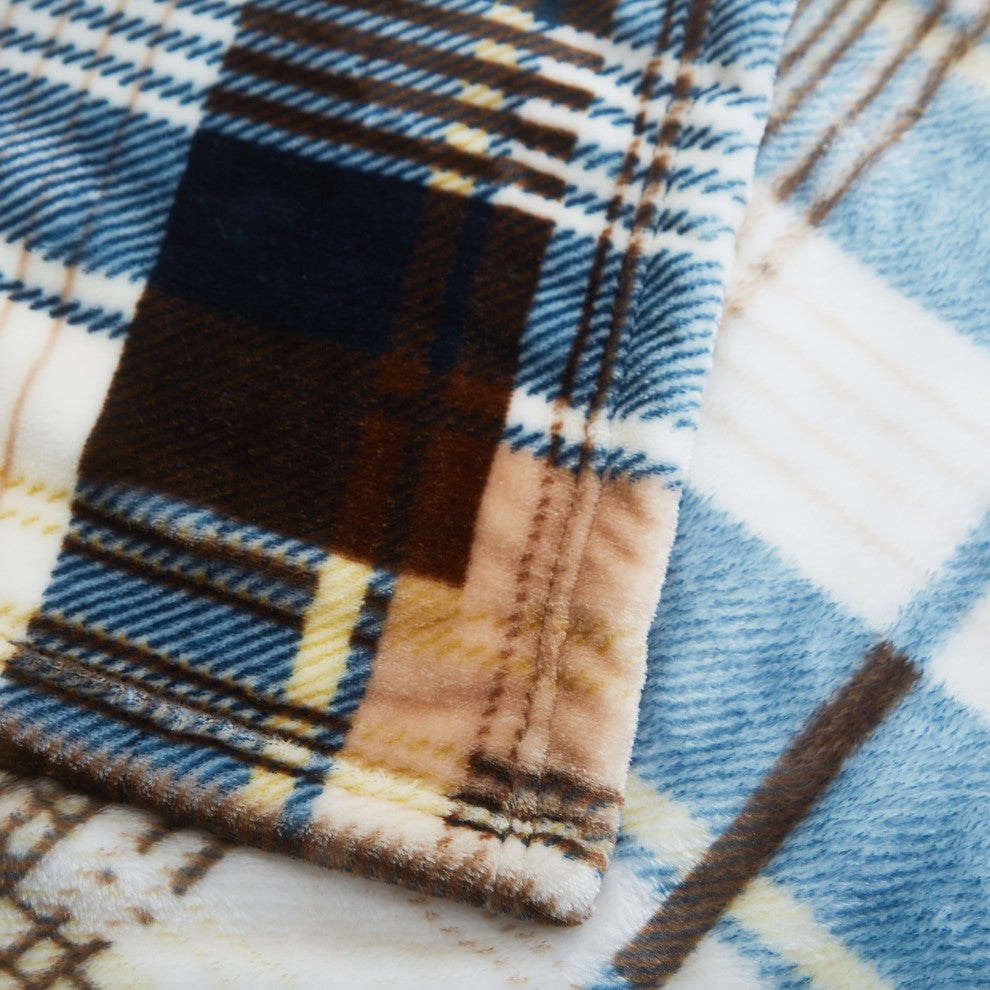 Tartan Plaid Super Soft Warm Winter Cabin Throw Blanket, 50"x60"