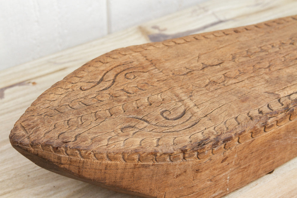 Rare Antique Carved Spinning Wheel