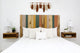 Handcrafted Headboard, Leaner Style, Earth Tone Mix, Full