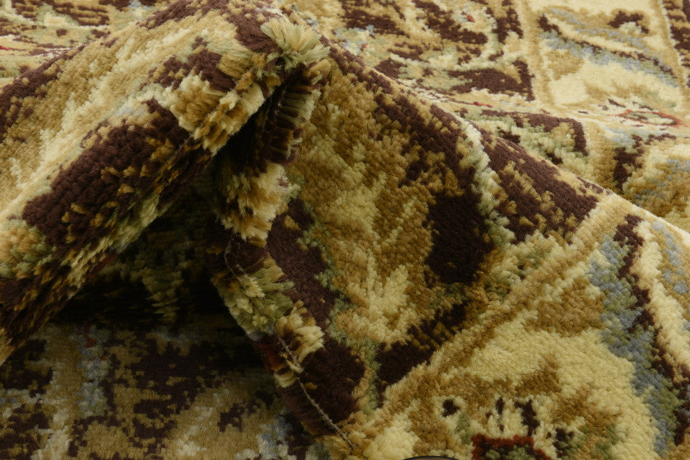 Unique Loom Brown Hickory Voyage 2' 2 x 6' 0 Runner Rug
