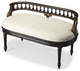 Vintage Look Black and Brown Bench