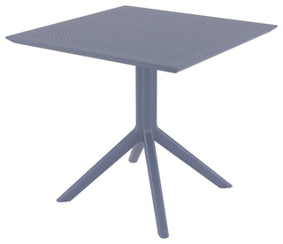 Cross XL Patio Dining Set With 4 Chairs Dark Gray