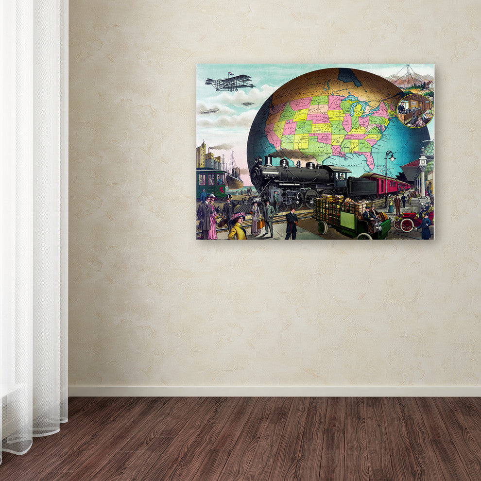Vintage Lavoie ''Travel 241'' Canvas Art, 24x18