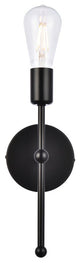 Kayla 1-Light Black Wall Sconce