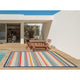 KAS Calla 6927 Ivory/Multi Stripes Area Rug, 6'7" x 9'