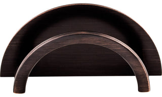 Top Knobs TK53 Half Circle 3-1/2 Inch Center to Center Handle - Pewter Antique