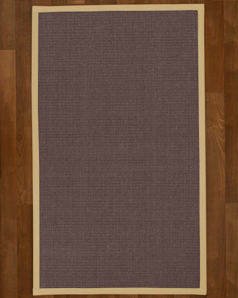 Natural Area Rugs Big Sur Custom Sisal Rug, 8', Round Sand Border