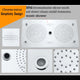 Thermostatic Recessed Ceiling Mount Led Rainfall Shower System, E Gun Gray