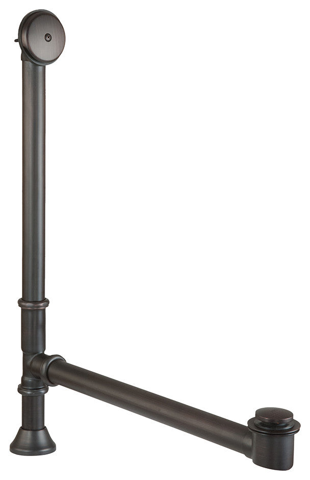 67" Hammered Copper Double Slipper Bathtub, Overflow Holes & Drain Package