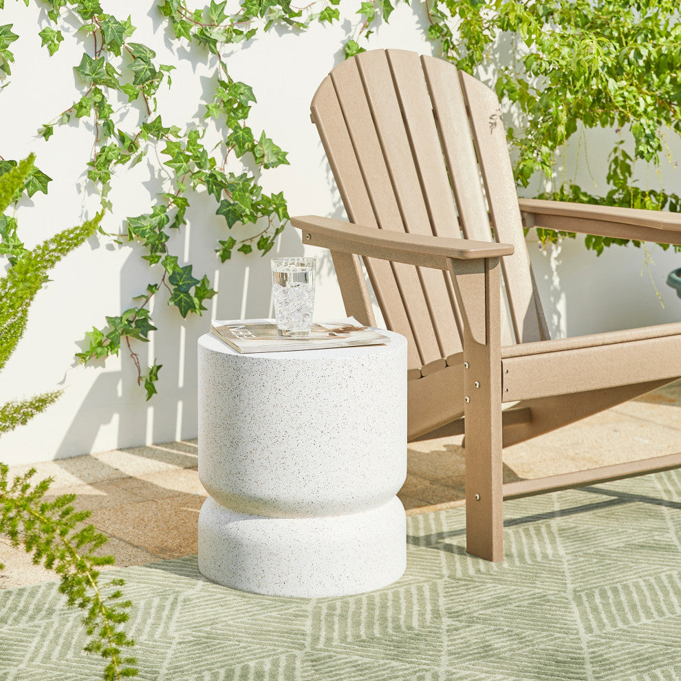 MGO Faux Terrazzo Garden Stool