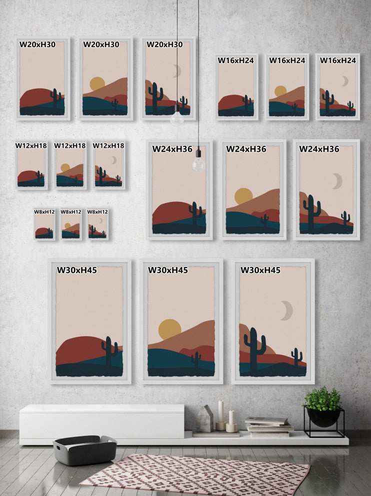 To the Dunes Triptych, Set of 3, 30x45 Panels