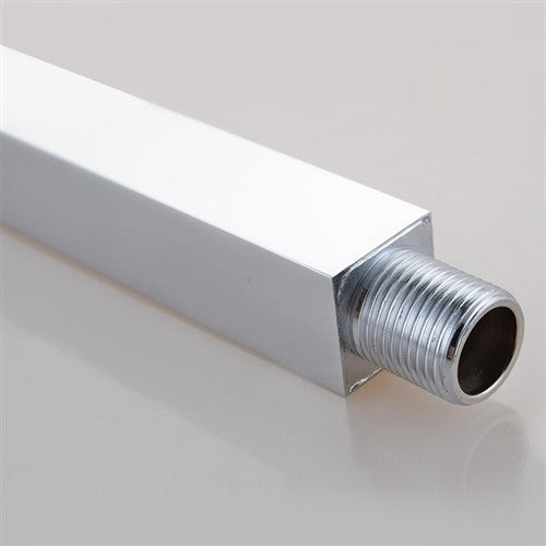 Fontana Solid Brass Chrome Overhead Shower Bar Square Ceiling Mounted Shower Arm