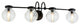 Matteo Lighting W84004MBCL Wall Sconce, Matte Black Finish