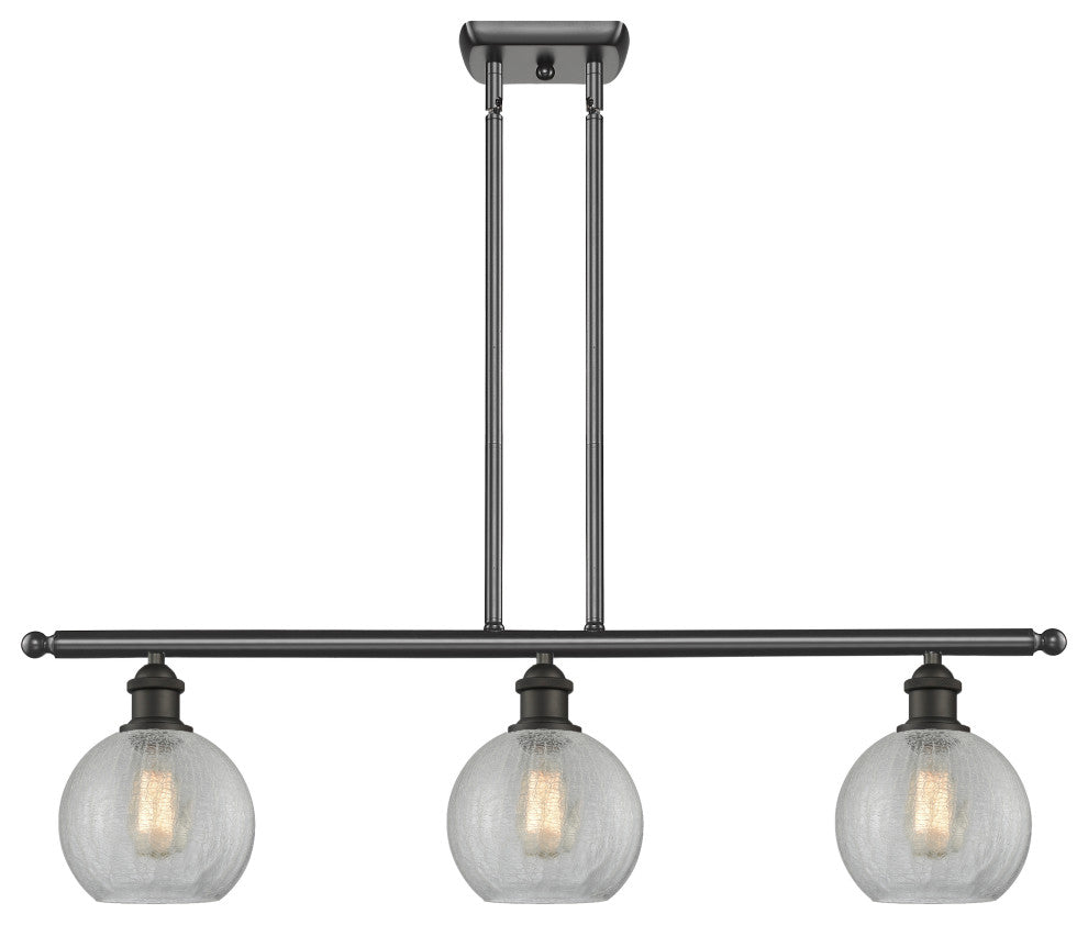 Innovations Lighting 516-3I-OB-G125-8-LED Athens 3 Light 36" Island Light
