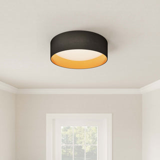 Millennium Lighting Rosata Collection 1-LIght 16" Burnished Gold Flushmount