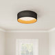 Millennium Lighting Rosata Collection 1-LIght 16" Burnished Gold Flushmount