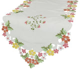 Fancy Flowers 15"x72" Table Runner, Pink
