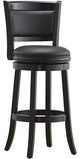 24" Augusta Swivel Stool, Black
