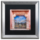 Michael Blanchette 'Old Painted Door' Art, Silver Frame, Black Mat, 16x16