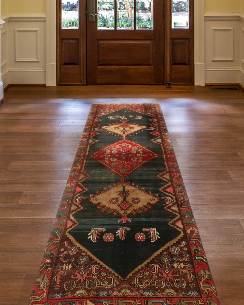 Semi-Antique Heidy Navy Runner