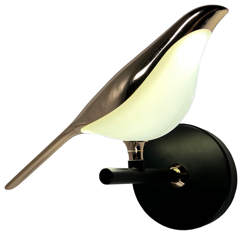 Toh 10-Watt Integrated LED Gold Wall Sonce