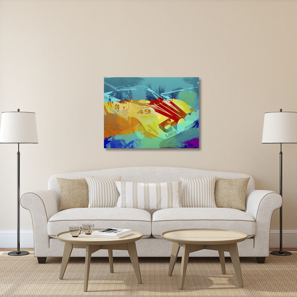"Lancia Stratos Watercolor 1" Fine Art Print